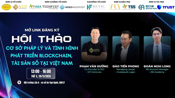Hội thảo Cơ sở pháp lý và tình hình phát triển Blockchain, Tài sản số ở Việt Nam